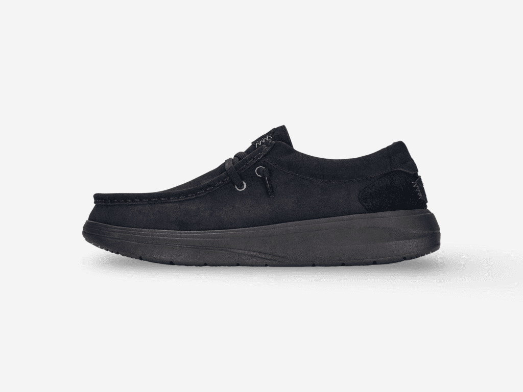 HEYDUDE Wally Stretch Fleece Uomo – Scarpe Slip-On Mocassini In Midnight, Colore Blu, Taglia 44 - 4