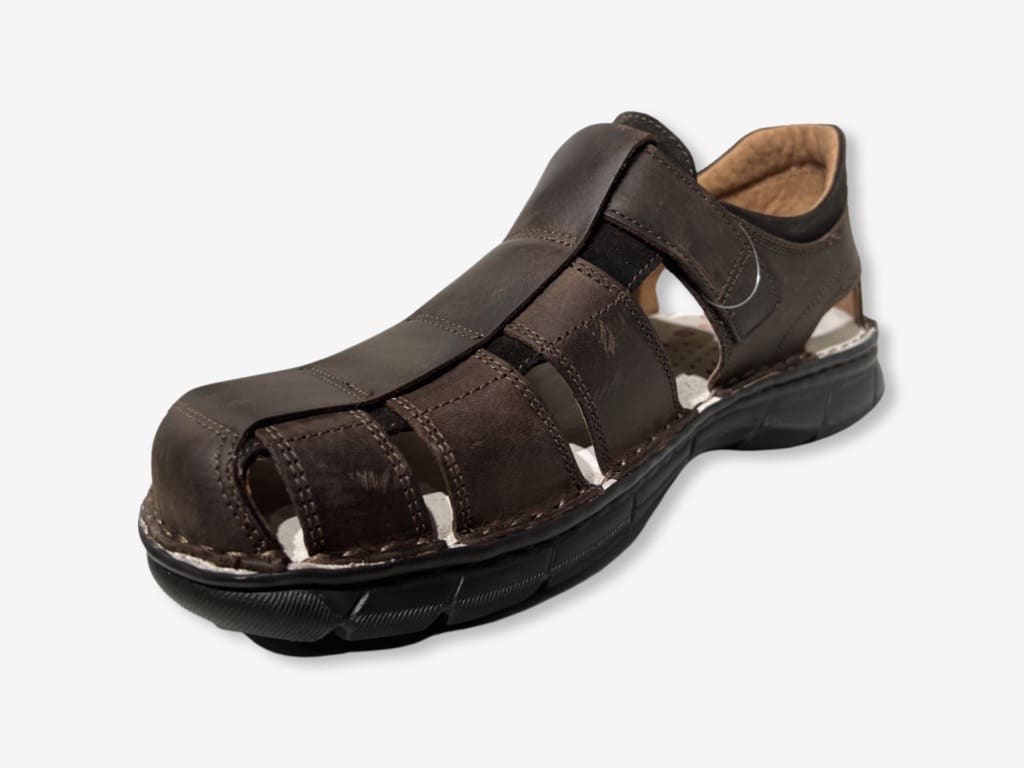 Sandali Uomo Finn Comfort Toro-Soft - Pelle, Comodi, Plantare Anatomico, Marrone - Foto 7