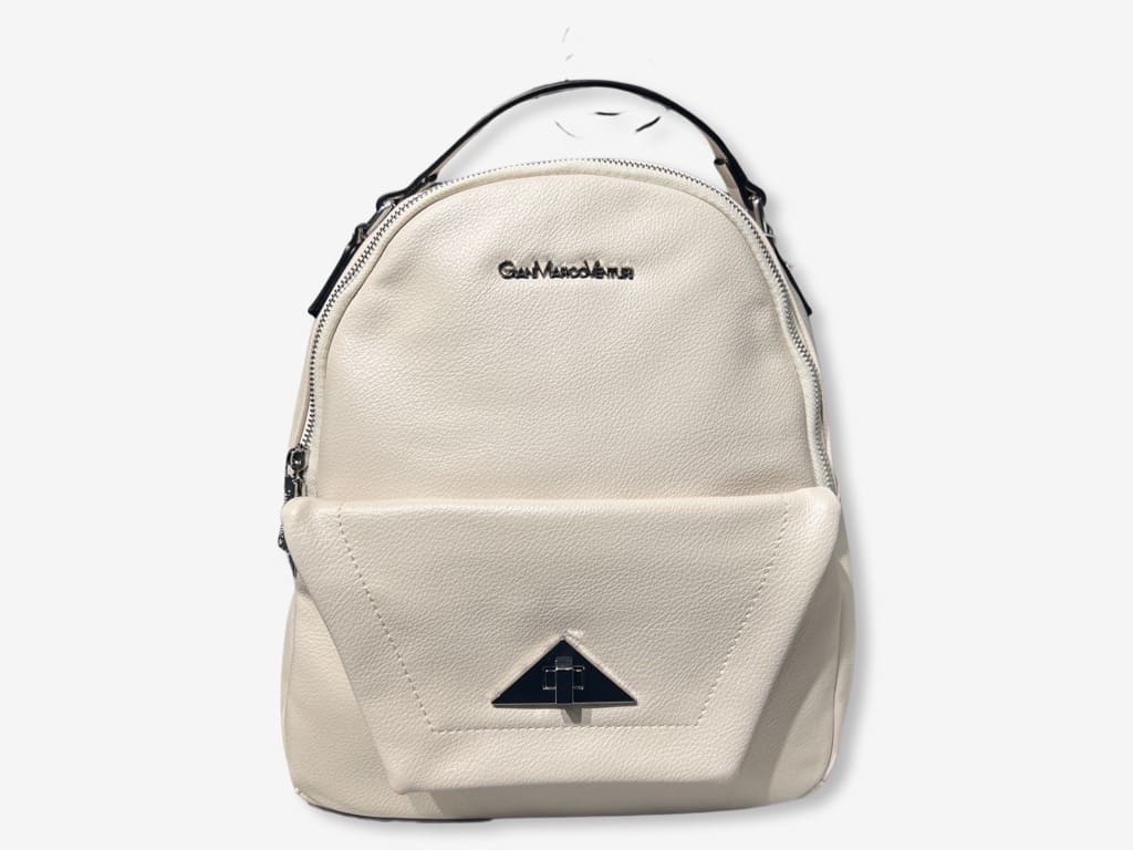 Backpack Zainetto Gian Marco Venturi Borsa Bianca Borse
