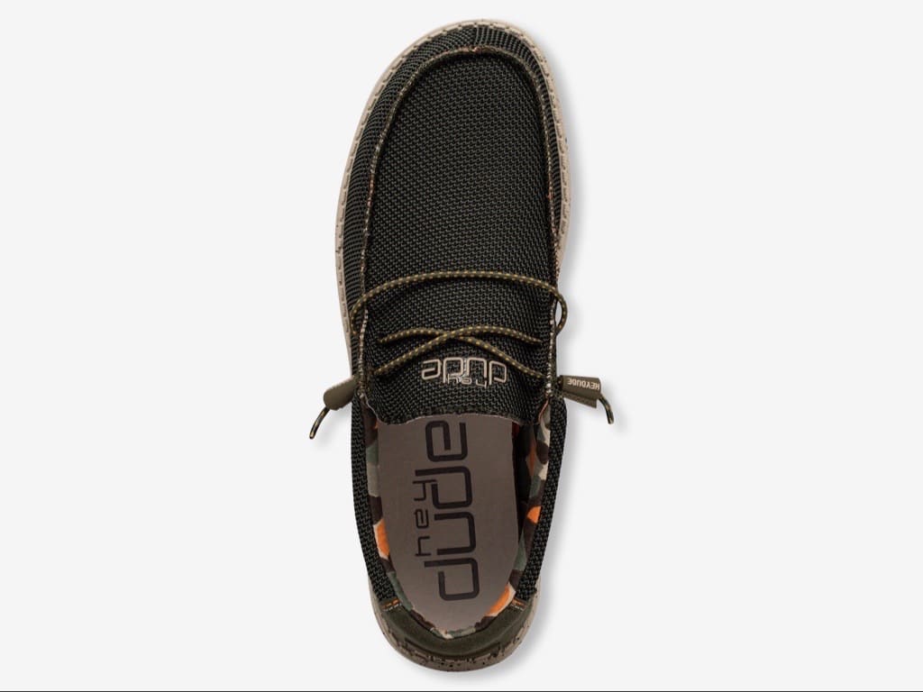 Hey Dude Men's Wally Stretch in Midnight Bunker | Palmetto Moon Hey Dude Men's Wally Stretch in Midnight Bunker | Palmetto Moon