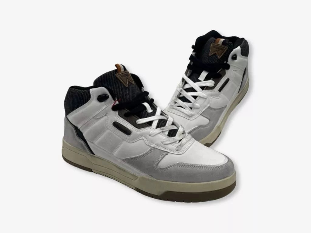 Wrangler Ground Mid Sneaker uomo Vera Pelle Shoes D Ordia